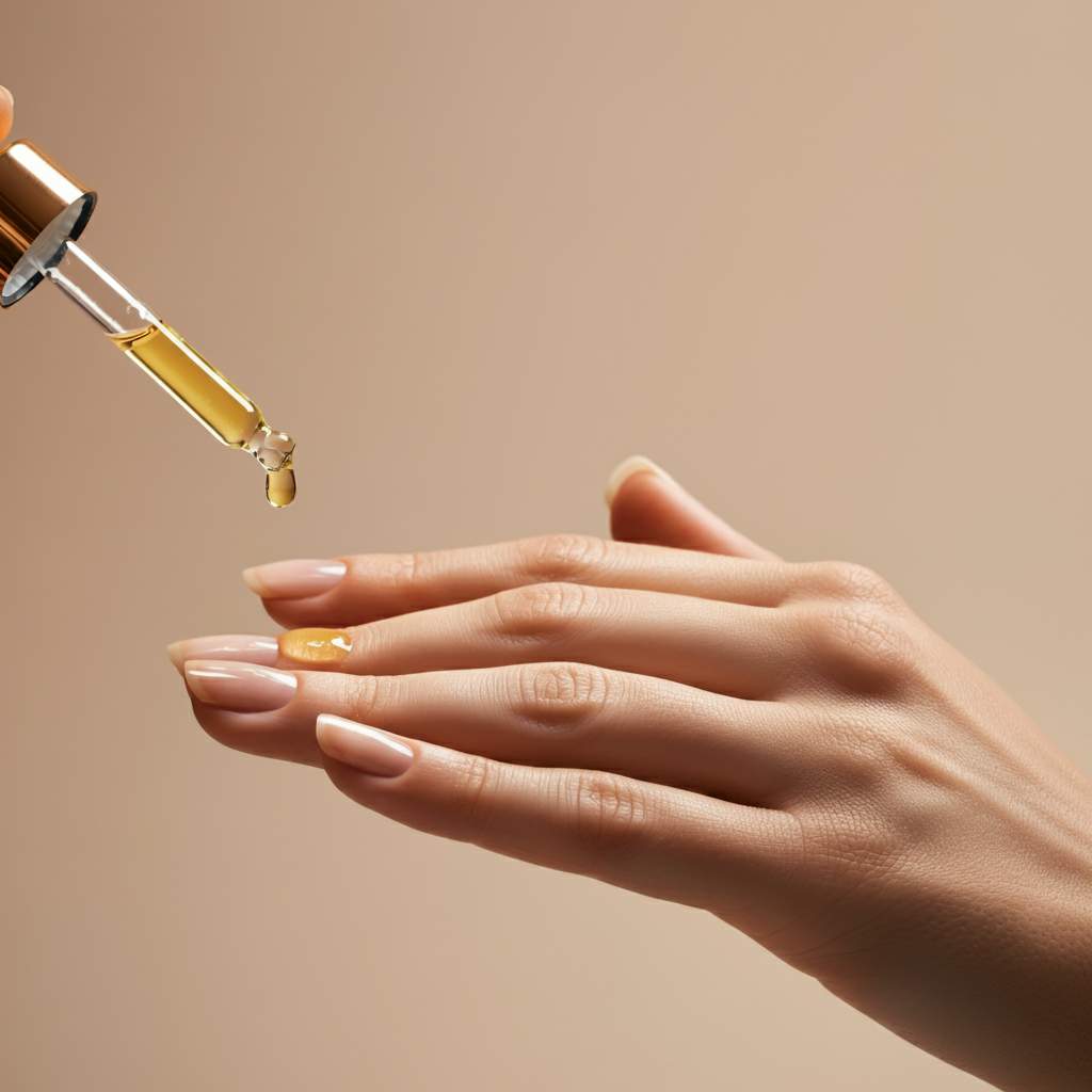Wzmacnianie paznokci serum po żelu Butelka serum wzmacniającego wlewana na końcówki naturalnych paznokci